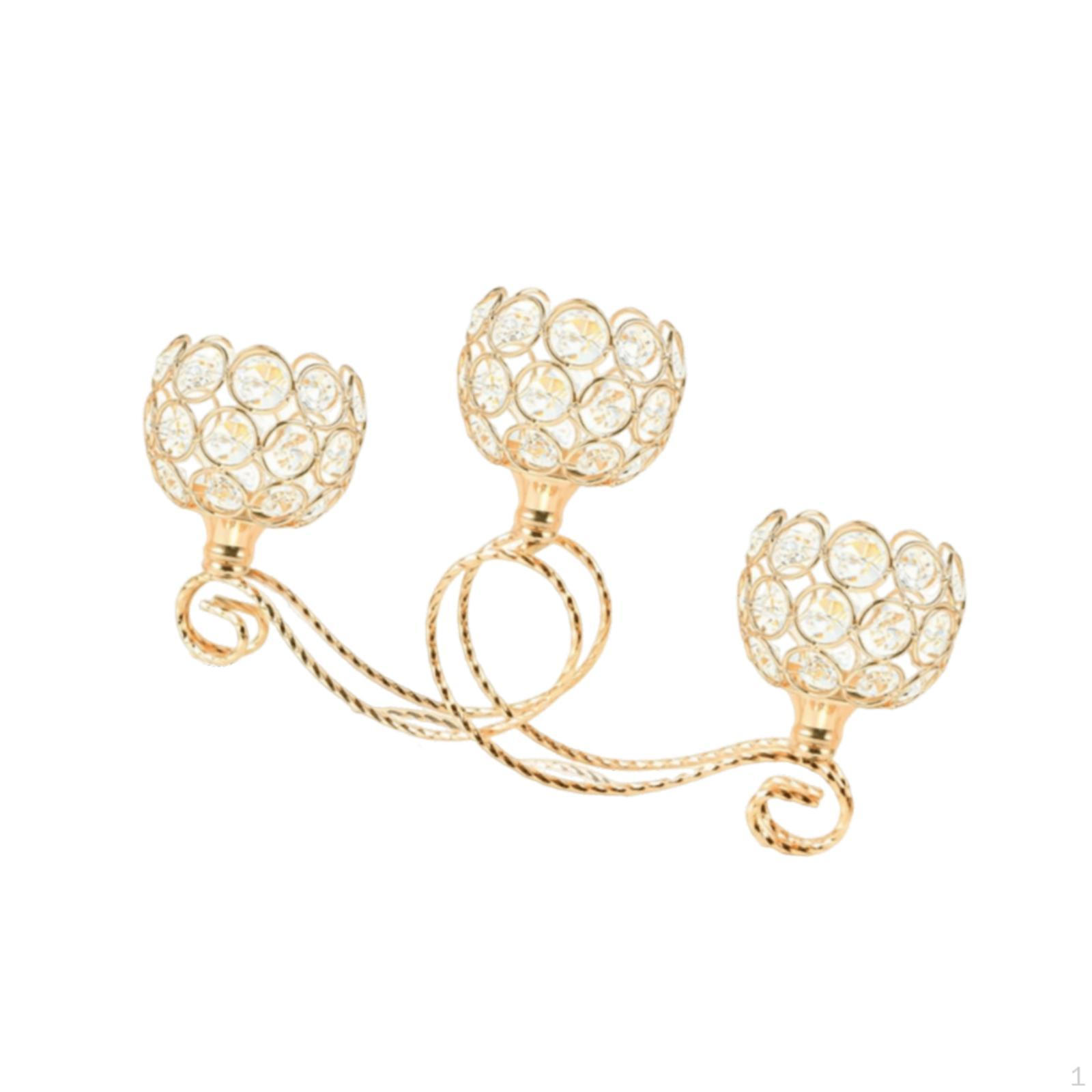 

Подсвечник-канделябр на 3 подсвечника 30x18.5см Металлический кронштейн для фестивалей Многофункциональный вотивный