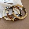 French Geometric Resin Bracelet: Irregular, Retro, Versatile, High-End Fashion Jewelry.