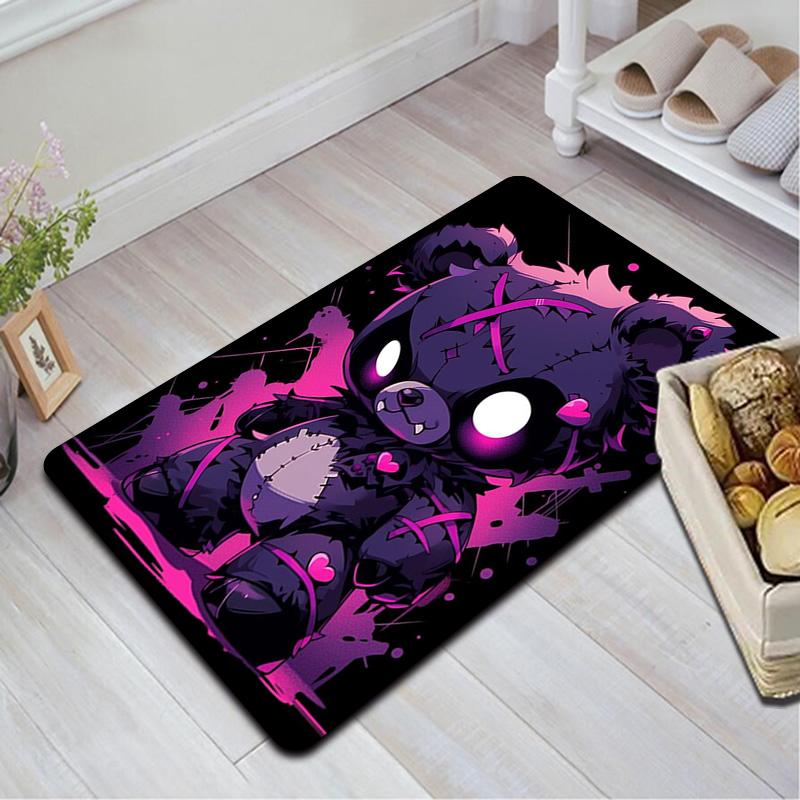 Purple teddy bear Rug Floor Mat for Living Room or Bedroom Soft and Comfortable Carpet a Gift for Birthday and Holiday.SFF0917588
