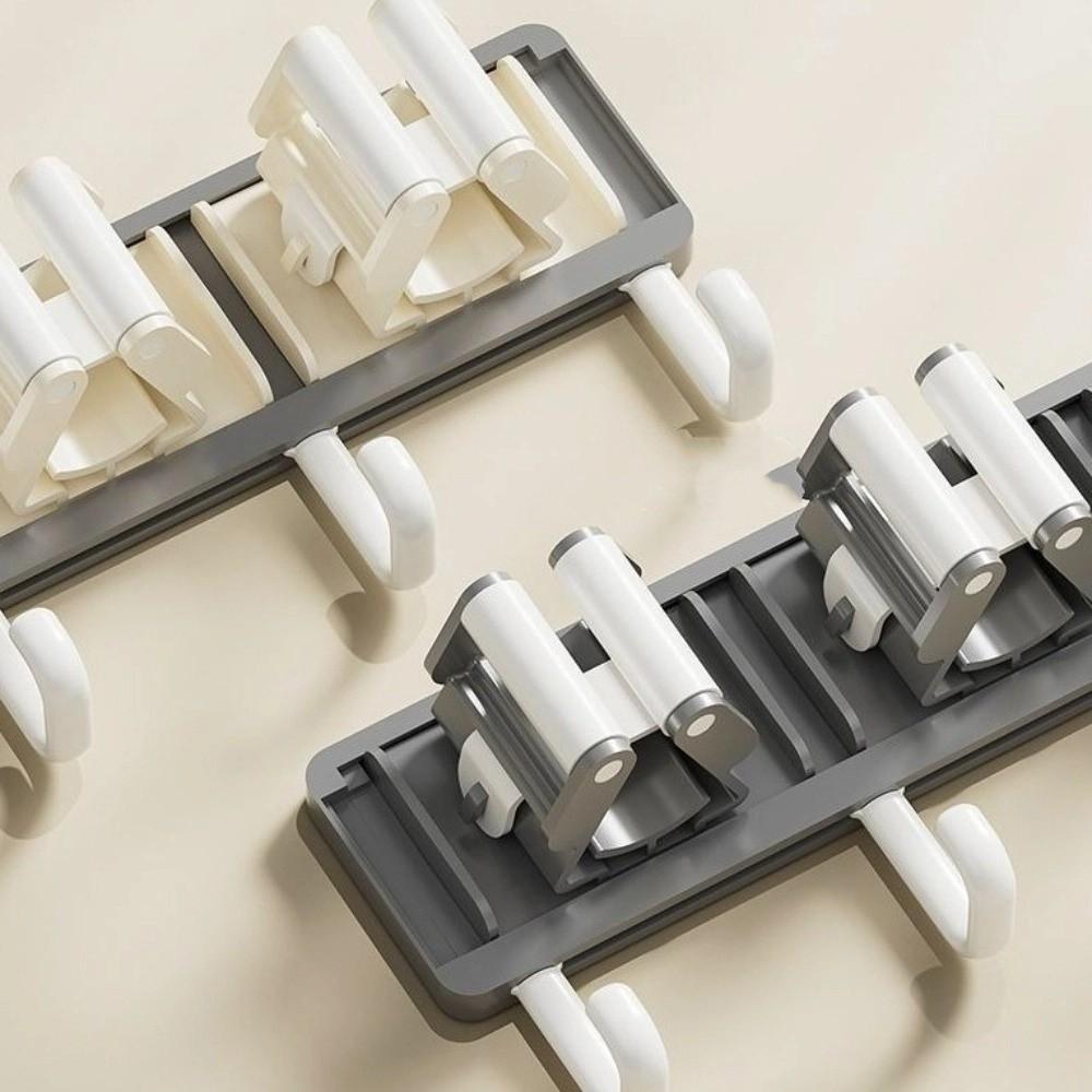 Clip Design Mop Holder Multi-Purpose Mop Broom Organizer Rack Wall Mounted Mop Clip  Kitchen