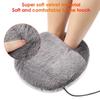 Plush Electric Foot Warmer: USB-Powered Heated Winter Shoes for Cozy Feet