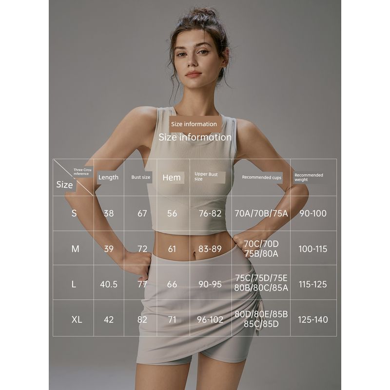 Mitaogirl Kendall Wind Belt Chest Pad Sports Vest Women Shockproof Fitness Bra Summer Yoga Clothes Sleeveless Top