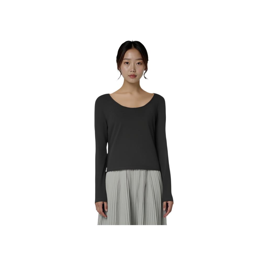 Skechers Fashion Series Long Sleeve Comfortable Solid Color Sweatshirt Women Sweatshirt L425W071-0018