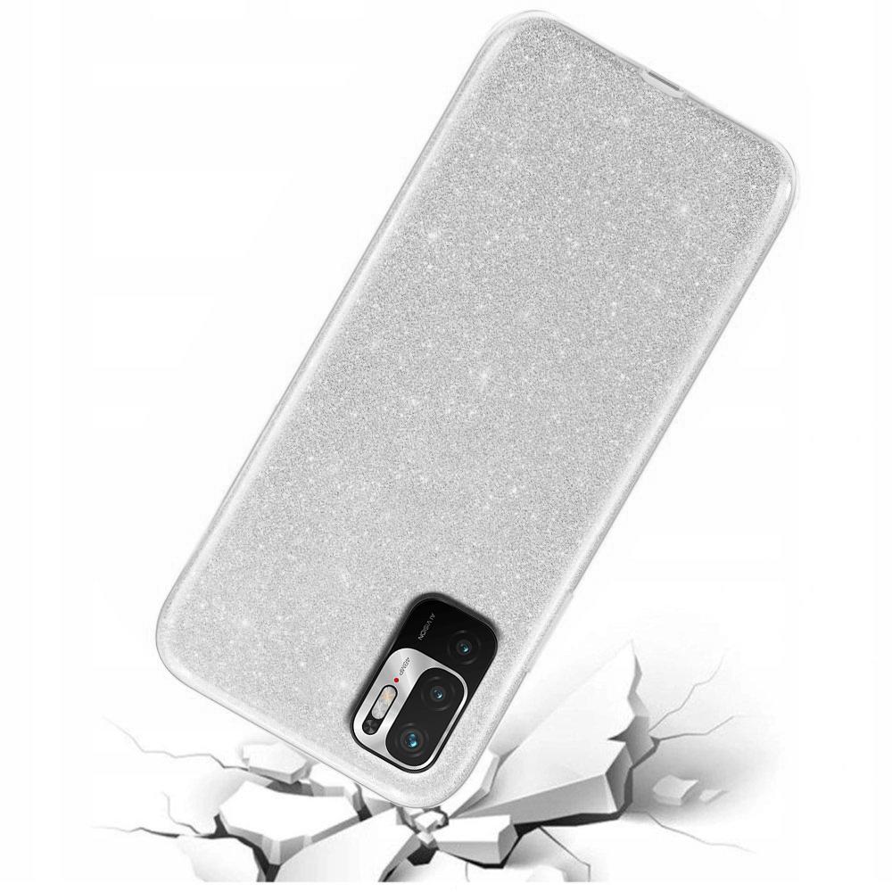 Glitter Case for Xiaomi Redmi Note 10 5G, Silver