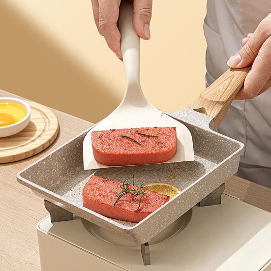 Food Grade Silicone Spatula Wide Blade with Hanging Hole High Temperature Resistant Spatula Pancakes Burgers Kitchen Tool