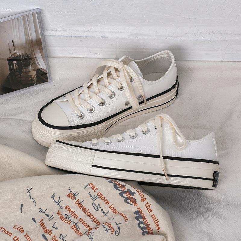 Platform canvas shoes female student Harajuku versatile board shoes 5615