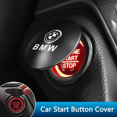 Tynqc5 Car One-click Start Button Protection Cover For M Emblem E46 E36 E34 F10 E90 F30 E60 F30 E53 E92 E87 Decoration Accessories