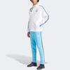 Adidas Sportovní výkon Argentina Tým Třípruhová barevně blokovaná bunda s kapucí s dlouhým rukávem Pánské svrchní oblečení Bílá IU2138