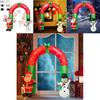 Festive Inflatable Christmas Decoration Glowing Santa Claus Snowman Gingerbread Man Yard Ornament