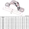 10Pcs Throat Hoop Horseback Hose Clamp Plumbing Tightening Fastening Buckles Riding Clip M5-M100 5mm-100mm 304 Stainless Steel