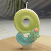 Creative Design Cactus Digital Candle Birthday Candle Party Festive Cake Decoration Atmosphere Props