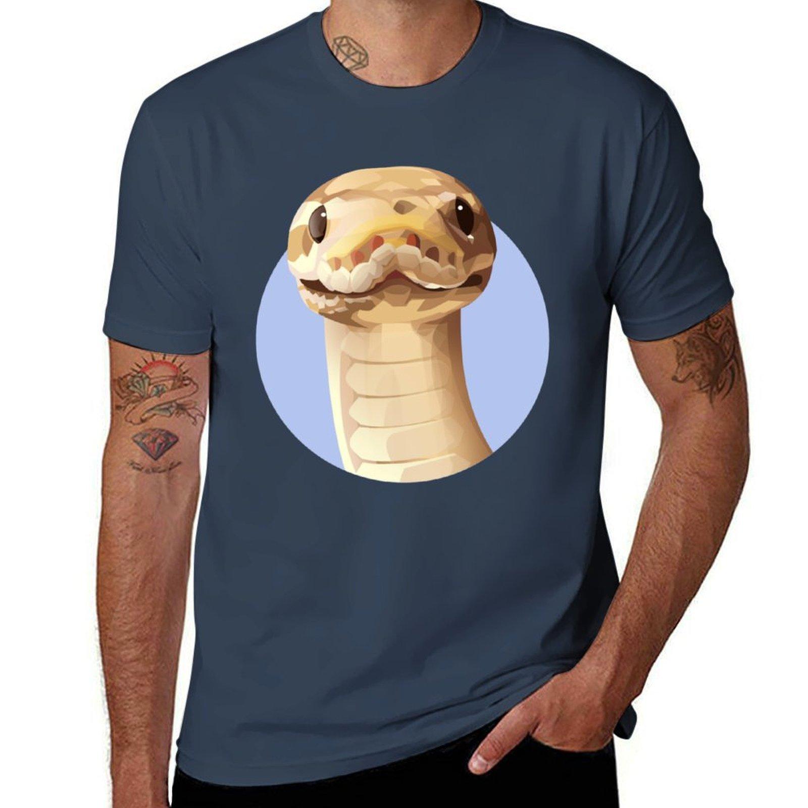 Banana Ball Python Snake Tshirt Plus Size Simple Casual Top S
