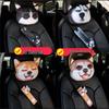 Desen animat 3D Tetieră Auto Perna Suport Gât - Pluș, Accesoriu Drăguț Interior Scaun Auto