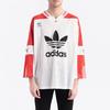 adidas Originals Blueliner Trefoil Mesh Three-Quarter Sleeve T-Shirt Men Tops White Red FM1586