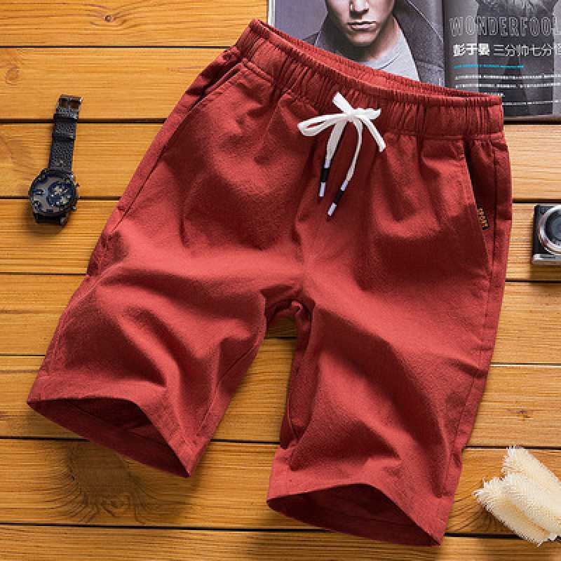 Summer Men'S Large Size Casual Shorts Beach Pants Running Sport Straight Short Pants Male Thin Sweatpant Leisure Loose Shorts