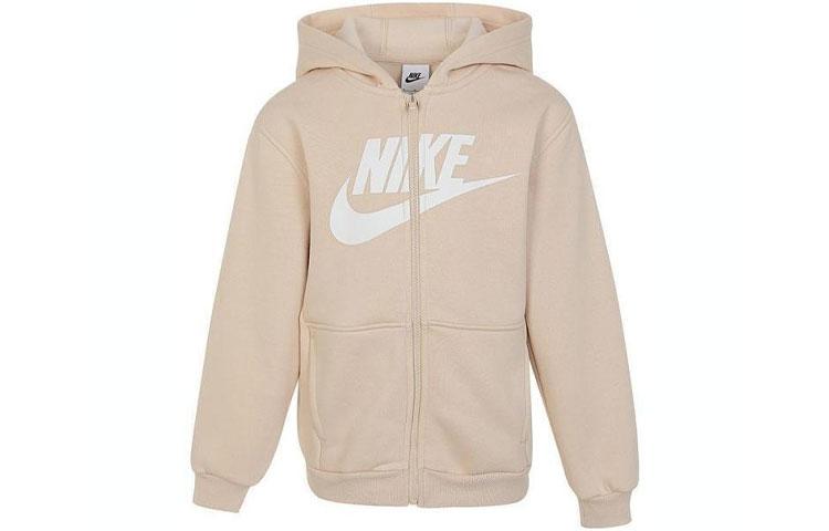Nike Sweatshirt K Nsw Club Flc Hd Fz Ls Hbr Khaki Kids  FD2990-126 M