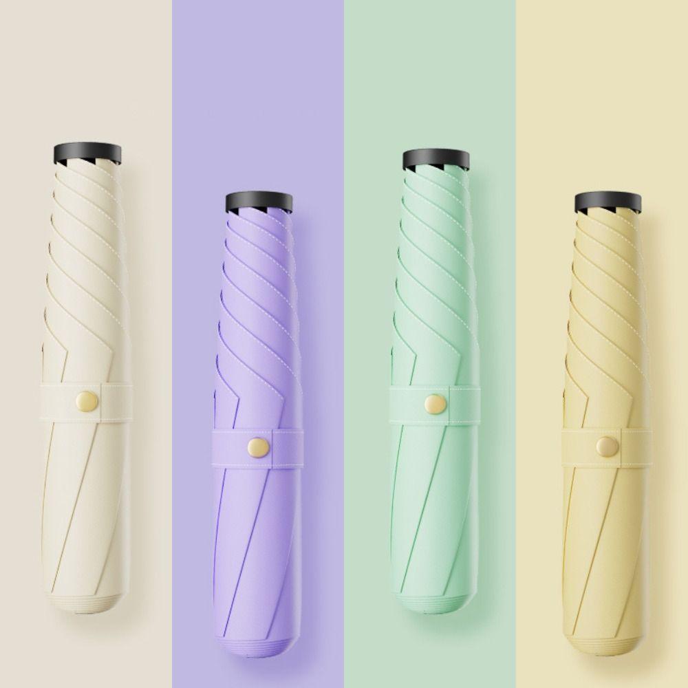 3 Folding Ultra-light Sun Umbrella Sun and Rain Both Use Pocket Pencil Umbrella Summer