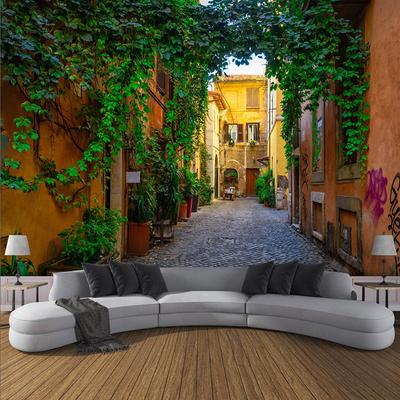 3D City Photo Wallpaper Street Town Landscape Murals Living Room Bedroom Cafe Background Modern Home Decor 3D Wall Paper