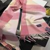 Double-sided plaid imitation cashmere scarf commuter women's winter high-end men's scarf gift