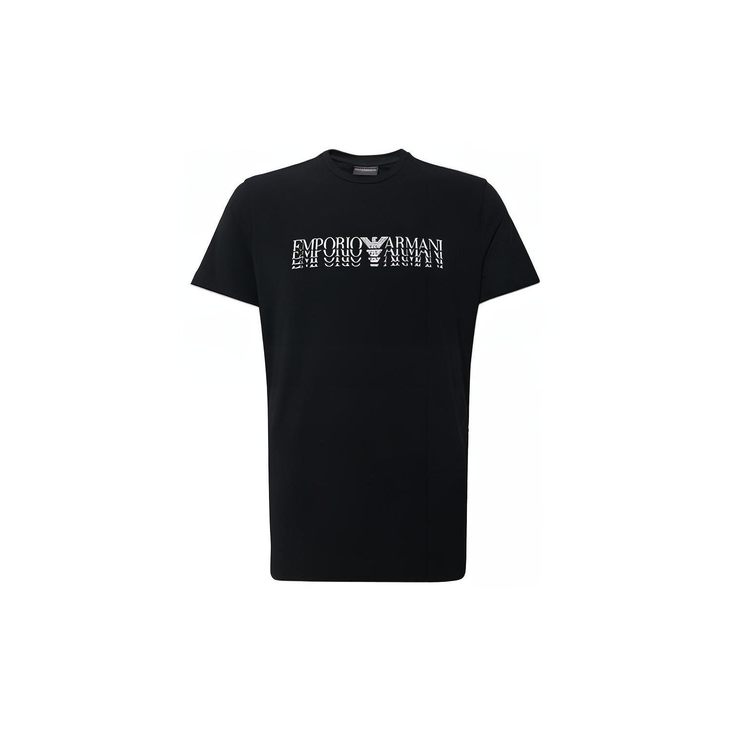 

Emporio Armani Хлопковая футболка с коротким рукавом Мужские топы Черный 3Z1T92-1J0AZ-0999 S