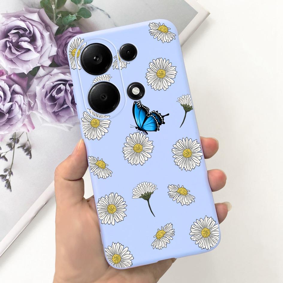For Xiaomi Redmi Note 13 Pro 4G 2024 Case Cute Love Heart Cactus Soft Matte TPU Cover For Xiaomi Poco M6 Pro 4G Note13 Pro Coque