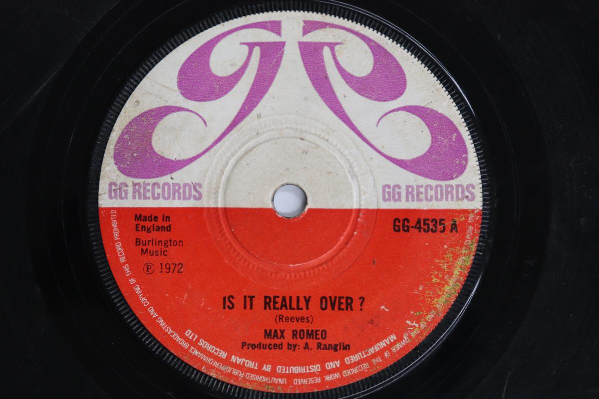 

7inch Record MAX ROMEO / MAYTONES - Is It Really Over / Born To Be Lov GG4535 GG S RECORDS 1972 UK Reggae, Ska & Dub Used