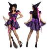 Chic Purple Halloween Witch Outfit For Women Made With Soft Polyester Blend Fabric