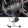 Soft Carbon Fiber Steering Wheel Interior Trim Cover Set Fits Tundra 2007-2013