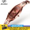 JSDUN 6530 Original Uhren Roségold Elegante Luxusuhr Quarz Wasserdicht Diamant Luxus Handuhr Damen