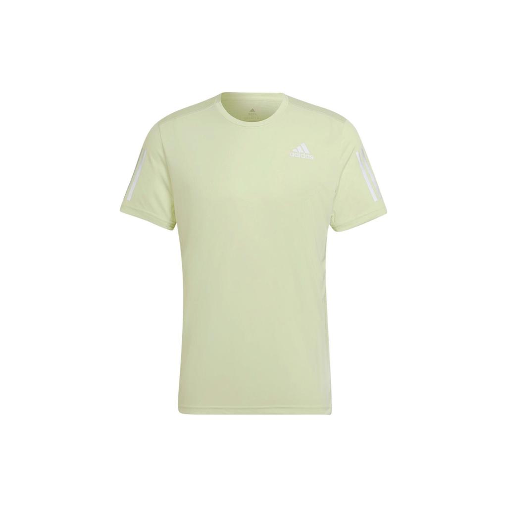 Adidas T Shirts Men's Green Crew Neck Moderate Straight Fit HB7441