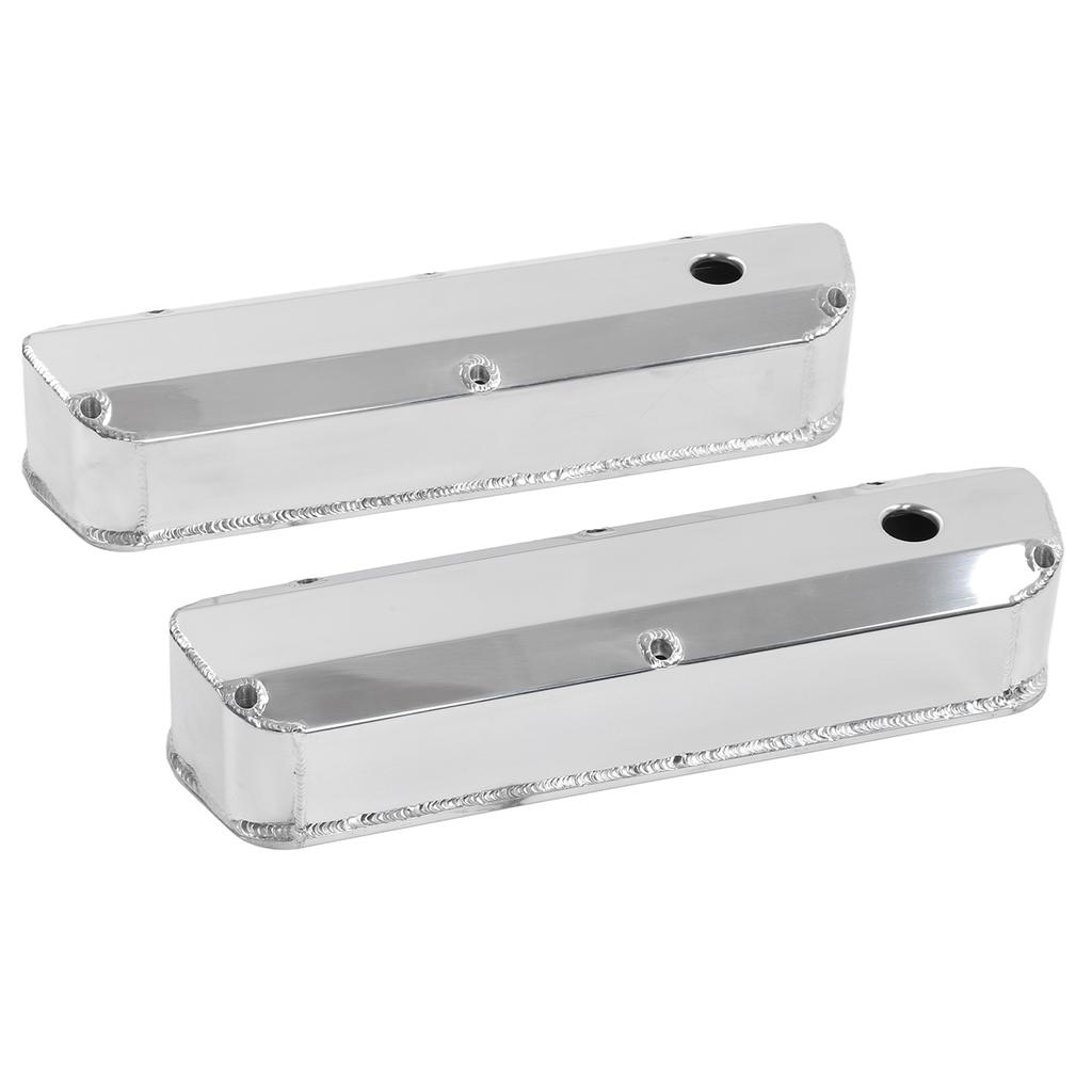 2pcs Fabricated Satin Aluminum Valve Covers Car Accessories Replacement for Ford Small Block SBF 289 302 351W