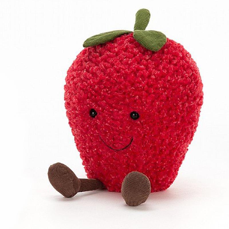 JELLYCAT Fun Food Series Fruit Funny Strawberry Doll Plush Doll Approx. 22cm tall