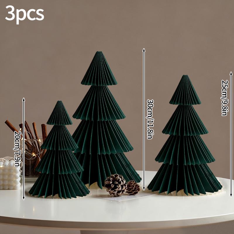 Christmas Decoration 3D Honeycomb Christmas Tree Ornament Home Decoration 2026 New Year Desk Decoration Christmas Supplies
