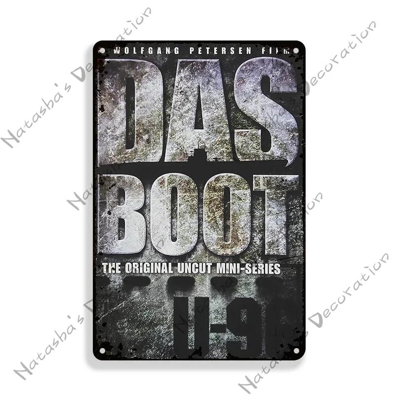 

Старый военный фильм Das Boot Металлический постер Декоративная тарелка Металлическая жестяная вывеска Винтажная настенная жестяная вывеска Металлические вывески Настенная тарелка Табличка 20x30cm（7.8x11.8inch）