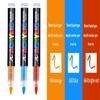 3Pcs Acrylic White/Black/Red/Blue Marker Brush Pens Art Markers for Rock Painting Stone Glass Wood Fabric Metal Tire Canvas