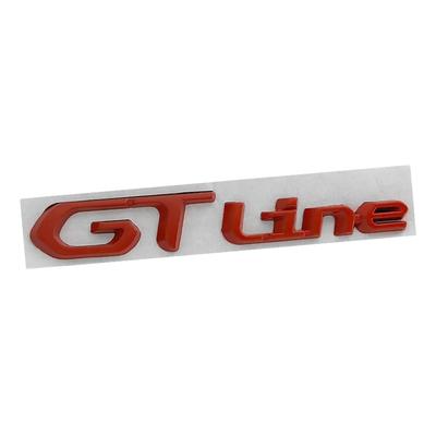 AQXYWIU Autocollant Emblème Logo Métallique 3D GT Ligne GT Badge de Coffre de Voiture Compatible avec