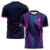 T-shirt da uomo stampata in 3D con freccia, asciugatura rapida, per sport come Tennis, Pickleball, Badminton, Moda di strada, Manica corta