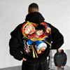Vintage Oversized Anime One Piece Hoodie Men Women Sweatshirt Pullover Streetwear Casual Cotton Y2k Clothes Autumn Winter New