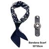 Fashion Oversized Bandana Scarf Cotton With Floral Buckle Hip Hop Head Scarf Western Style Neck Wrist Wrap