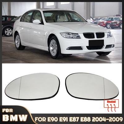 Beheiztes Seitenrückspiegelglas, beheiztes Spiegelobjektiv, passend für BMW E90 E91 E92 E93 E80 E81 E87 2004–2009