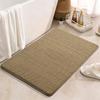 Bathroom Floor Mat, Anti Slip Mat Linen Woven Shower Carpet, Absorbent Mat, Wiping Mat, Quick Drying Rug