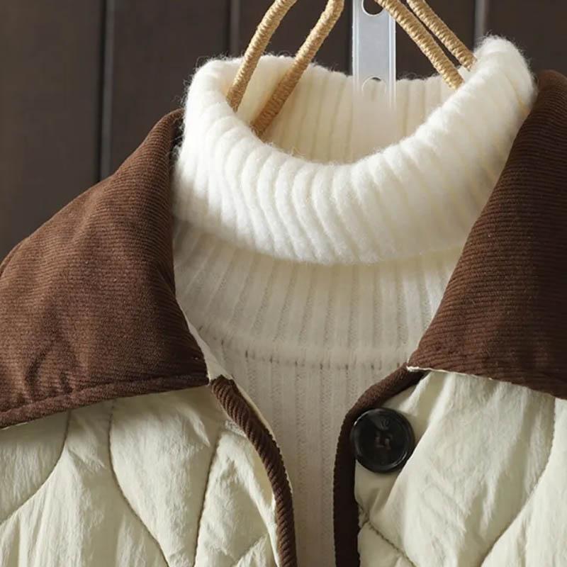 Coat for Women Thickened Winter Double Layer Windbreaker Oversize Casual Zipper Jacket