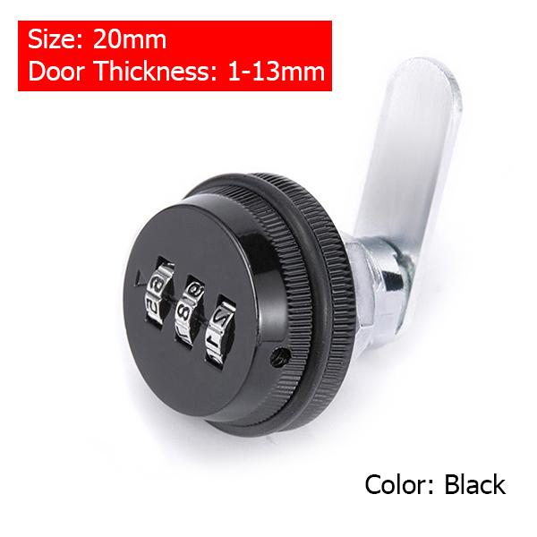 

KAK Combination Cam Lock Cabinet Password Coded Lock Zinc Alloy Security Locks for Mailbox Deposit Box Keyless Anti-theft Lock