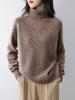 Women's 100% Pure Wool High Collar Raglan Sweater