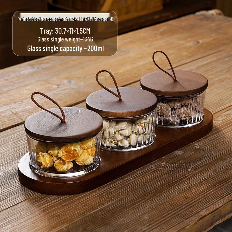 Vintage Divided Glass Candy Snack Plate