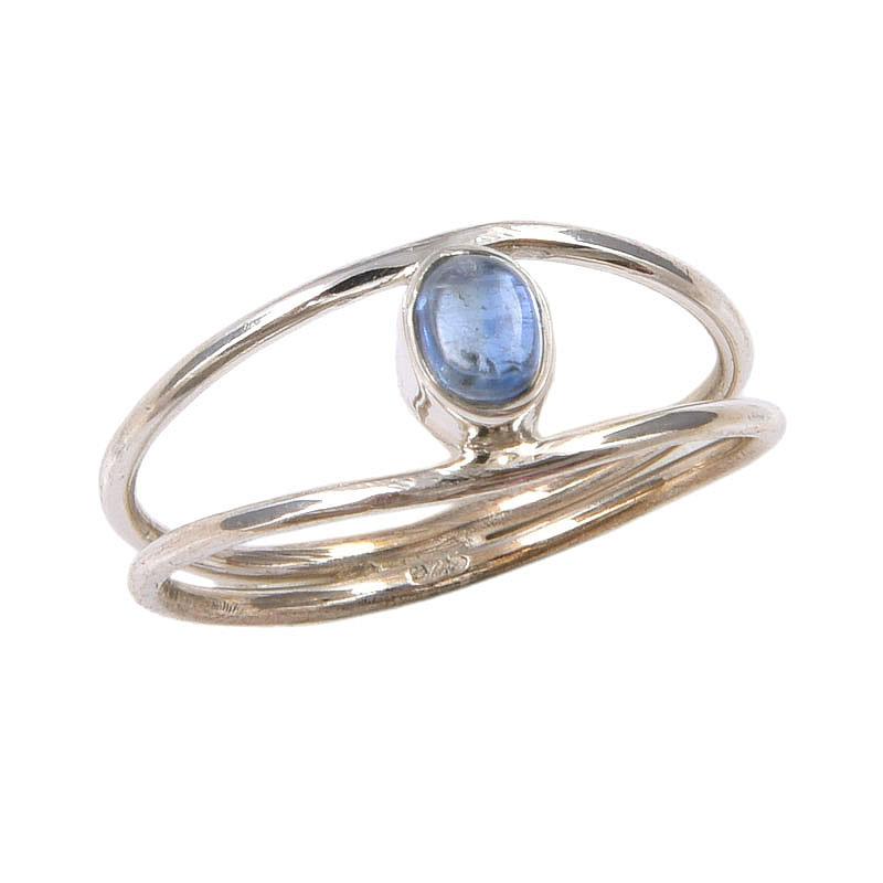 Natural Kyanite Gemstone Handmade 925 Sterling Silver Jewelry Ring Size 6.5 P2w39