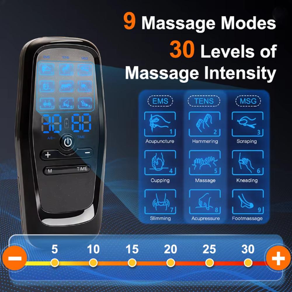 Physiotherapy Tens Muscle Stimulator Electric Ems Acupuncture Body Massage Digital Therapy Slimming Machine Electro Stimulator