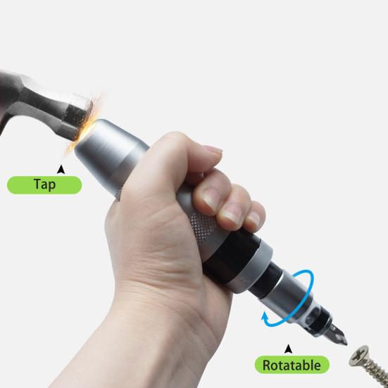 Set de șurubelnițe cu șurubelniță manuală cu șurubelniță, rezistentă la rugină, rezistentă la coroziune, instrument portabil versatilă, șurubelniță cu ciocan