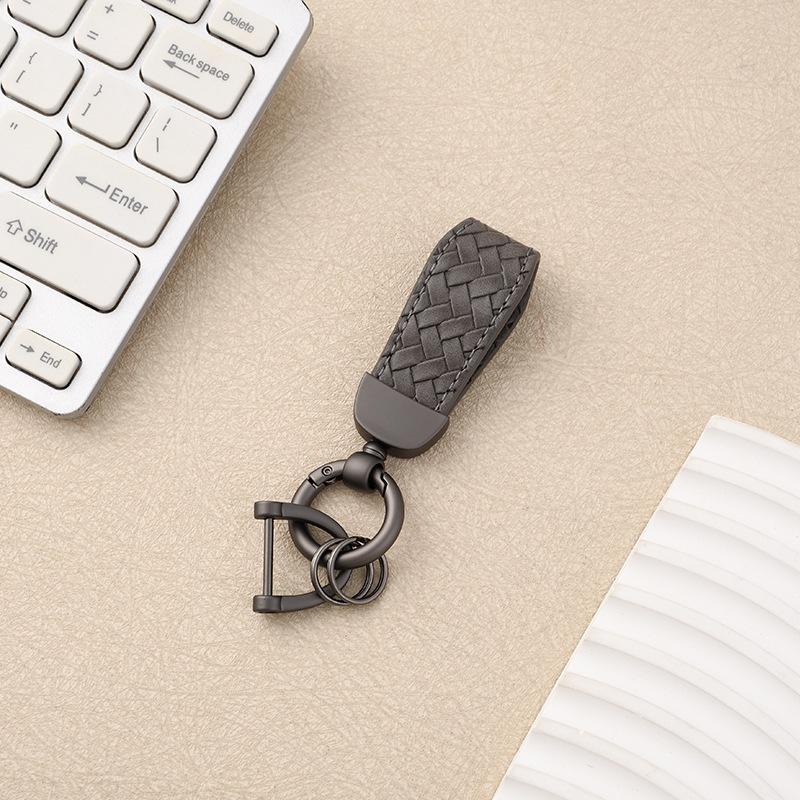 Cross-border Year of the Horse Car Home Keychain Wrist Rope Motorcycle Pendant Men's and Women's Metal Braided Rope Bag Key Chain