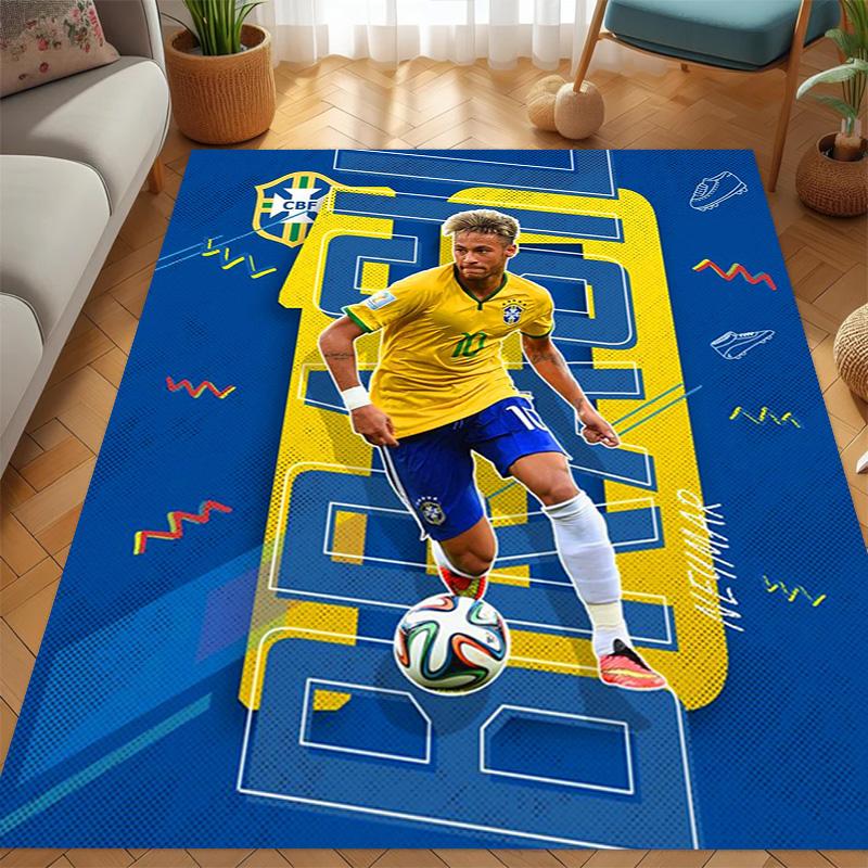 Brazilian Football Glory carpet Living room and bedroom mats printing Protective pad Room Office chair cushion